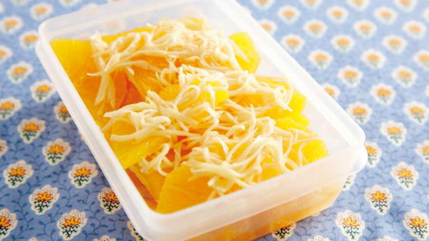 オレンジのジンジャーはちみつマリネ