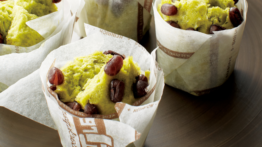 抹茶甘納豆蒸しパン