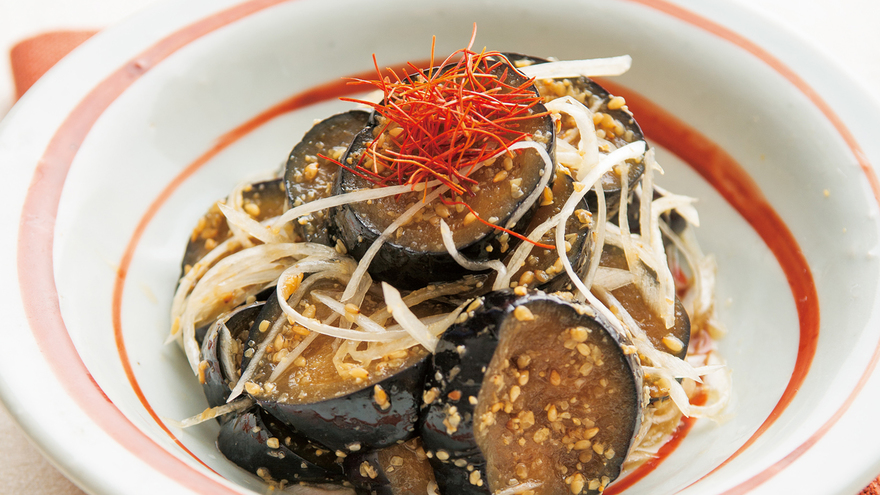 冷凍なすのナムル