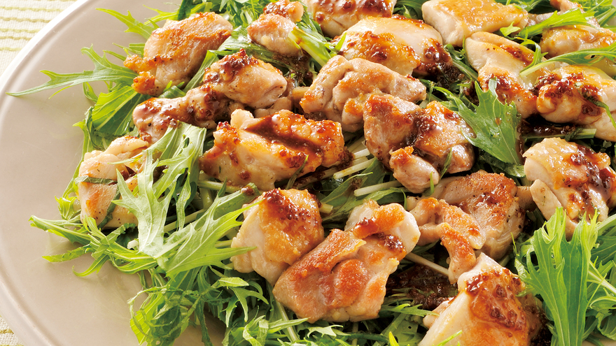 チキンソテーのサラダ