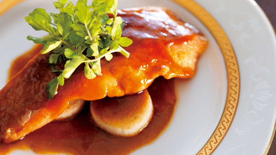 さけのいり焼き 変わり甘酢ソース