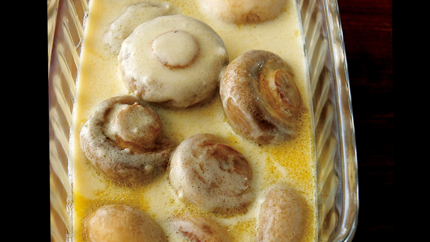 マッシュルームのヨーグルトレモンマリネ