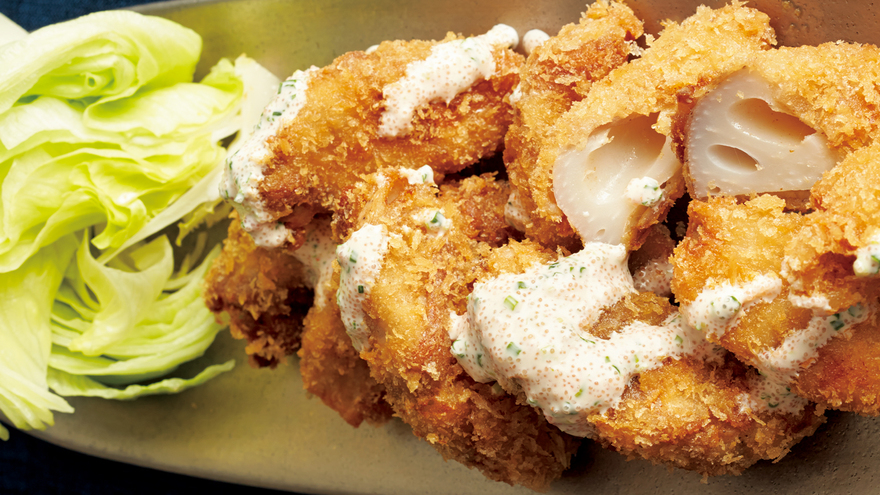 肉巻きれんこんフライ