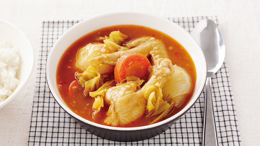 ゴロゴロ野菜のスープカレー