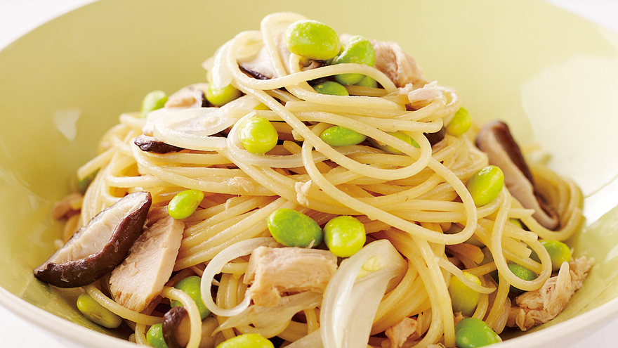 枝豆とツナのパスタ