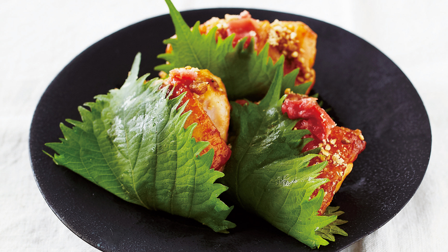 鶏の照り焼き 梅ごま風味