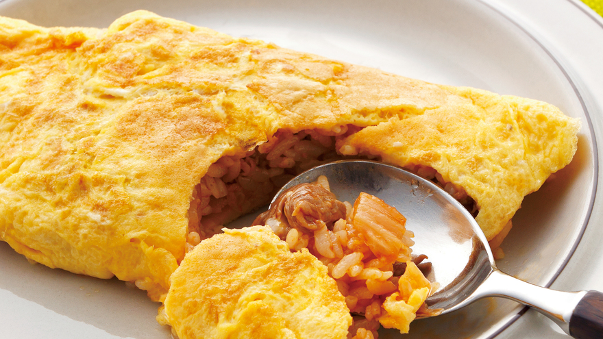 豚キムチオムライス