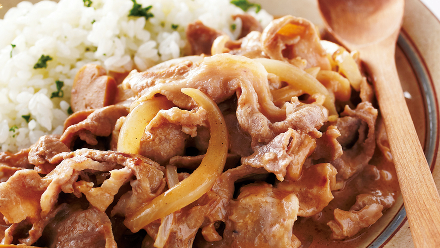 豚こまのハッシュドポーク風