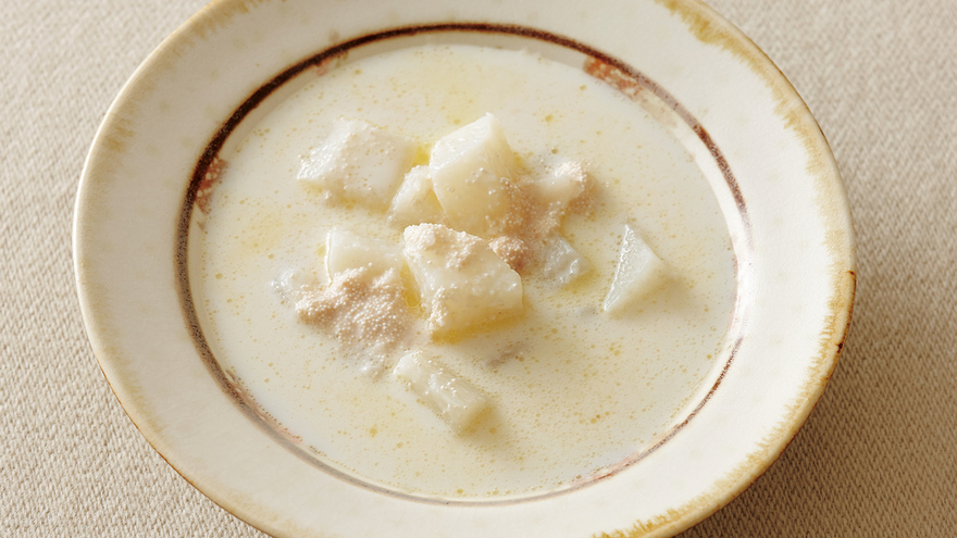 長芋とたらこのクリームスープ