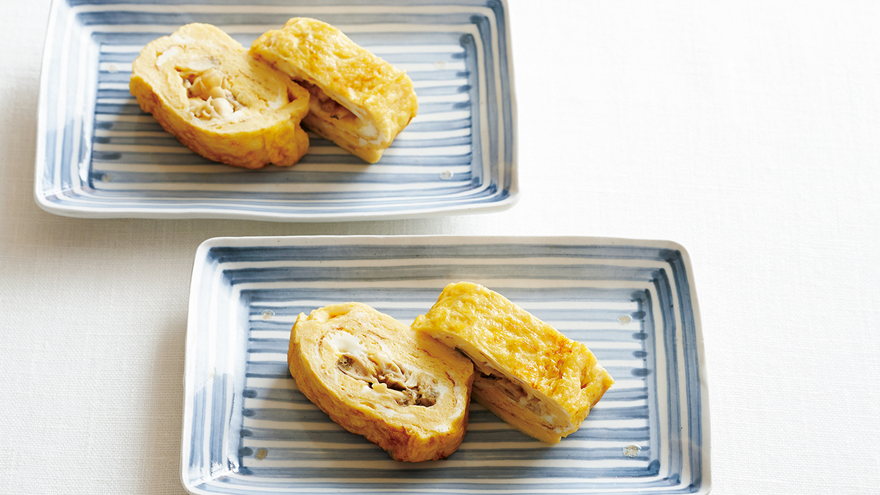 あさりのだし巻き卵