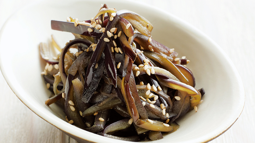 なすの皮のきんぴら