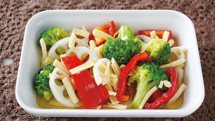 ゆで野菜のオイル漬け