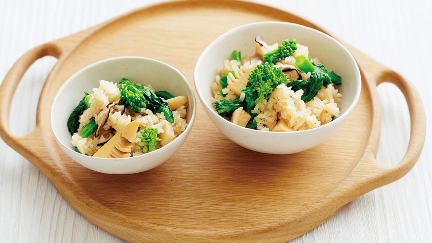 菜の花入りおこわ