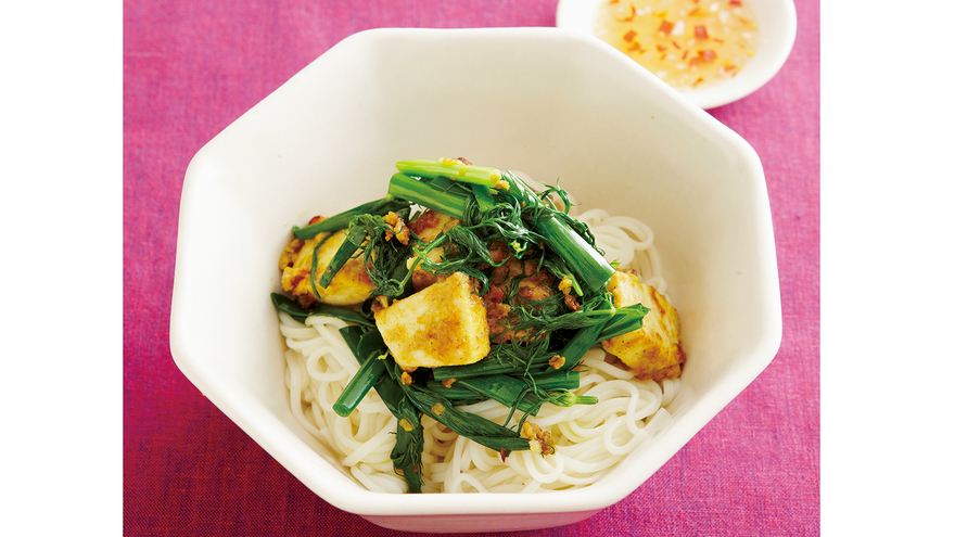 めかじきのあえ麺　カレー風味