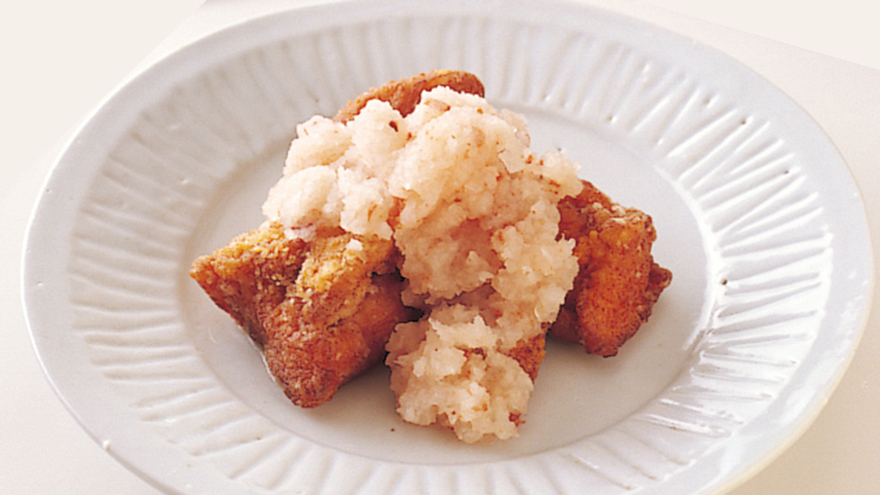 鶏肉の竜田揚げ 梅おろしかけ