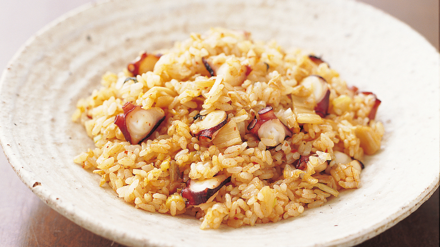 たことキムチのチャーハン