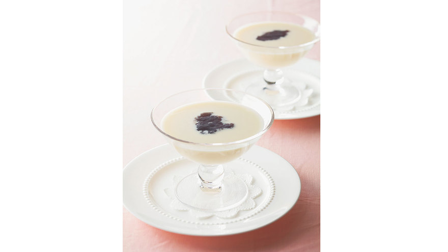 黒豆ゼリー りんごのスープ