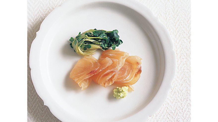 白身魚の昆布じめ