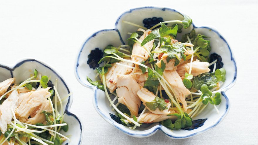 鶏ささ身の梅肉あえ