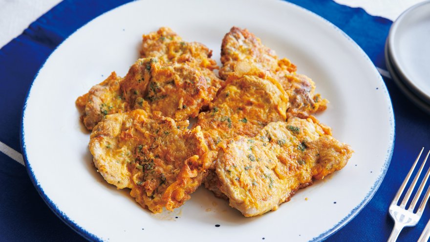 青じそとチーズのピカタ