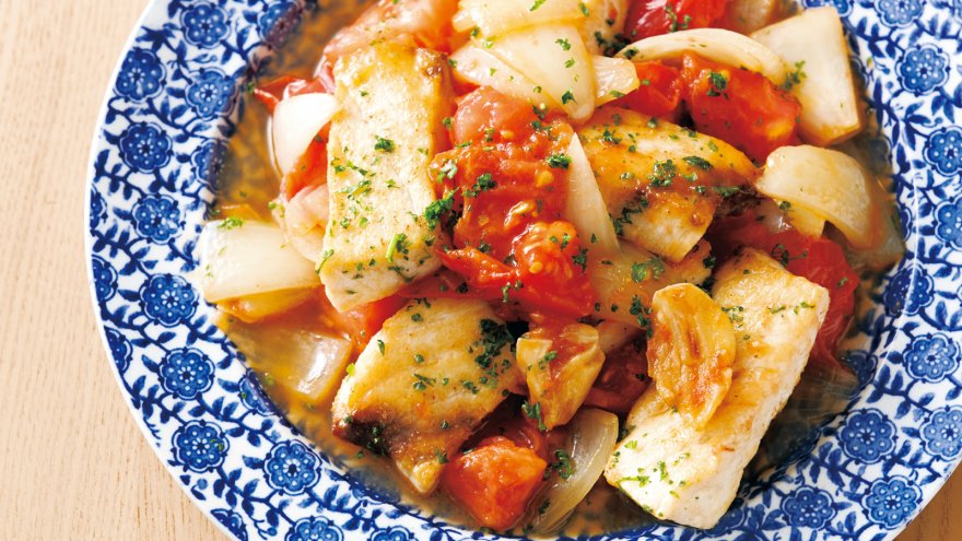 トマトとかじきの炒め物