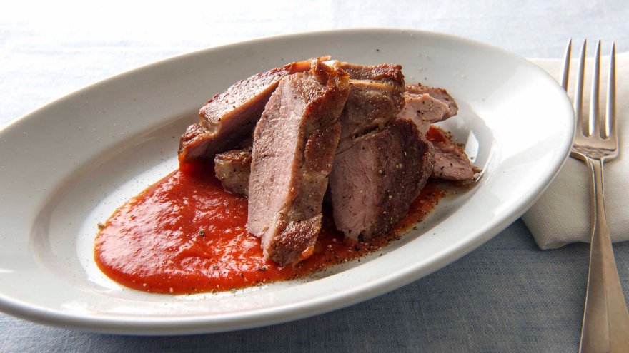 自家製ケチャップのポークソテー