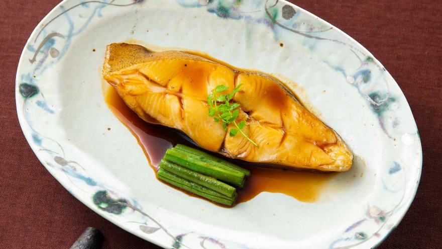 かれいといんげんのさっぱり煮つけ