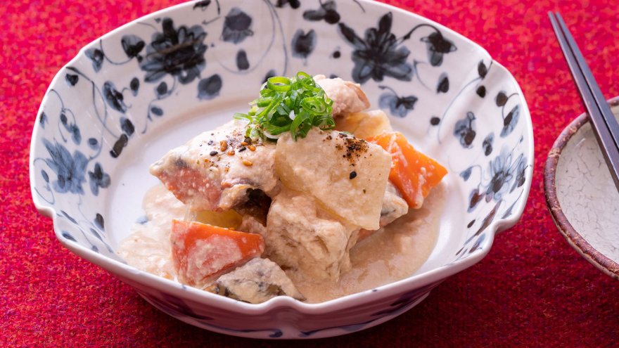 塩ざけの酒かす煮