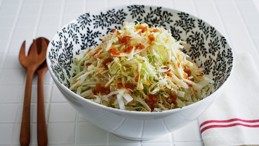 せん切り白菜のサラダ