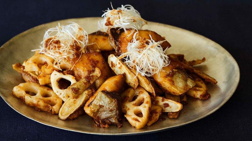 ぶりと根菜の油淋鶏（ユーリンチー）風