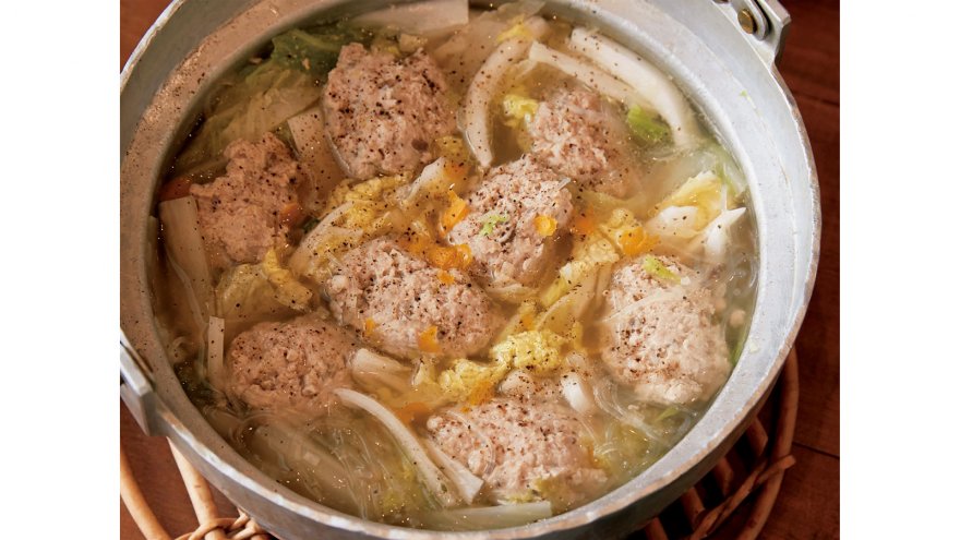 肉だんごとトロトロ白菜の鍋