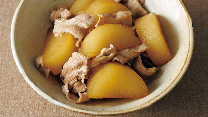 豚バラ大根の甘辛煮