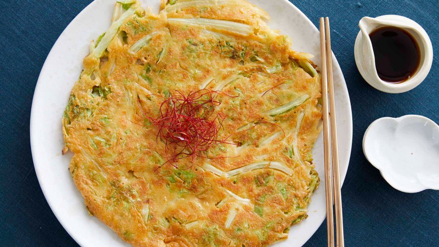 白菜の外葉のチヂミ