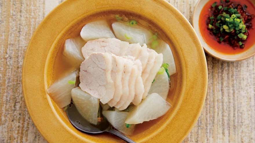 大根と豚肉のスープ