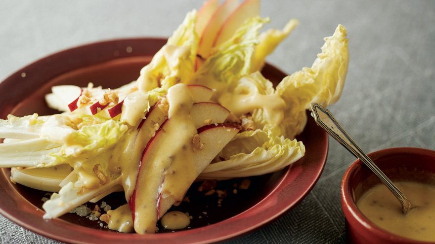 白菜とりんごのサラダ チーズドレッシング