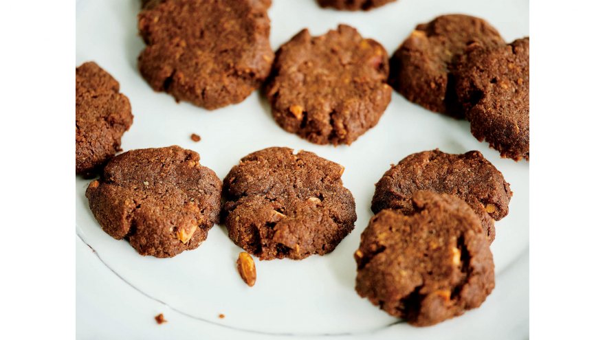 塩チョコナッツクッキー