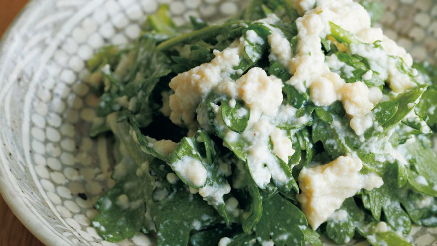 春菊の中華風白あえ