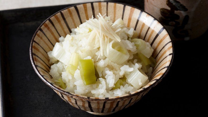 ねぎしょうがご飯