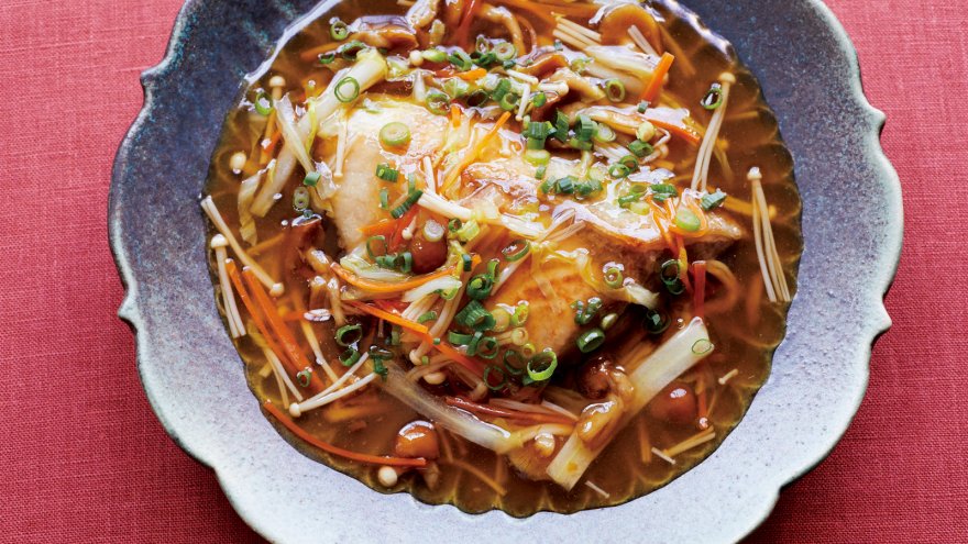 ぶりのサンラーあんかけ