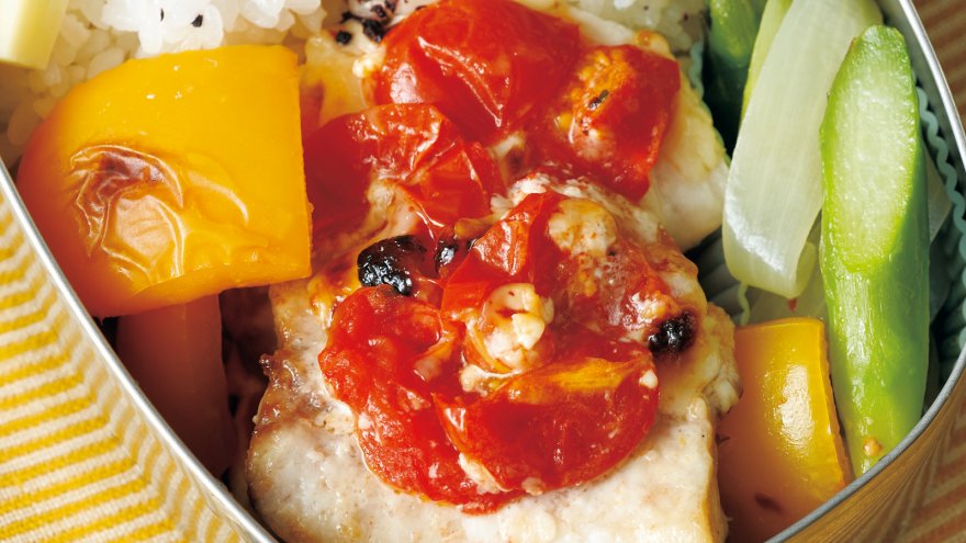 かじきのトマトマヨネーズ焼き