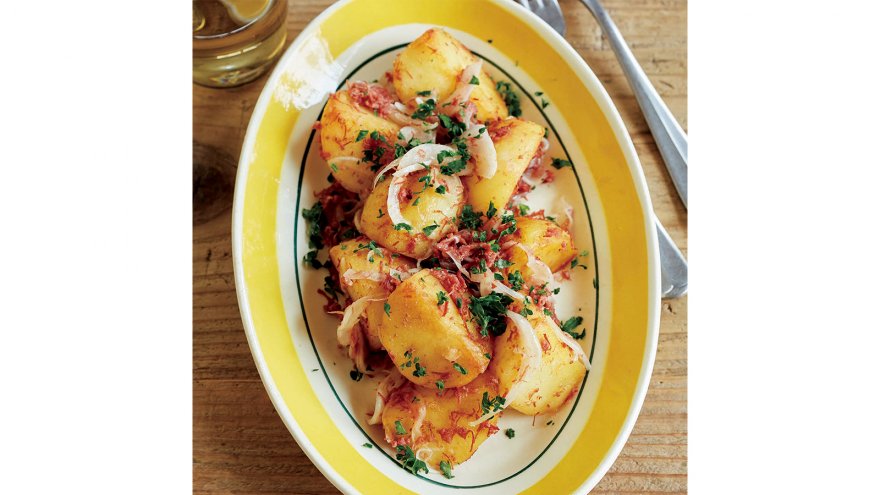 コンビーフのジャーマンポテト風