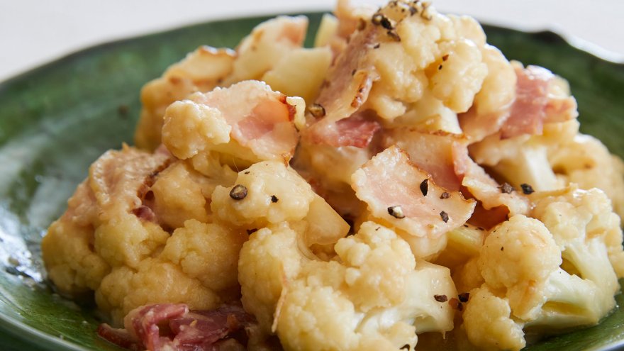 カリフラワーのみそチーズ炒め