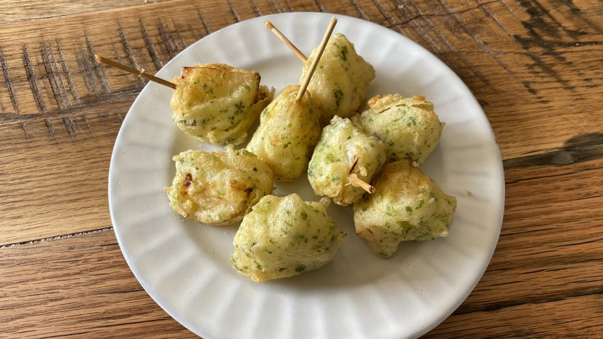 たまねぎの青のりフリット