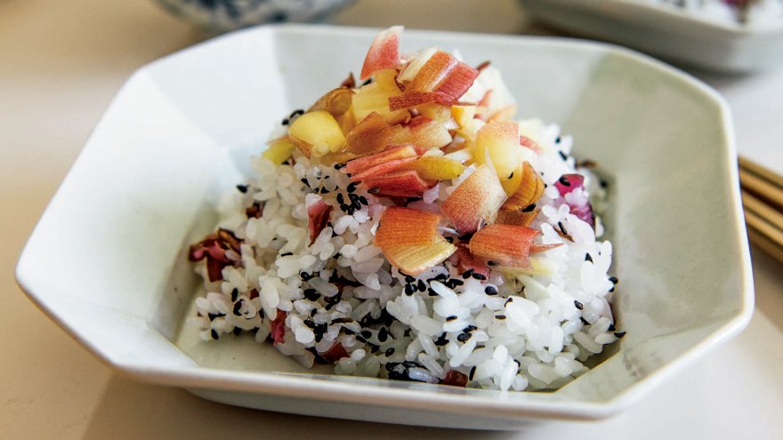 みょうがの混ぜご飯