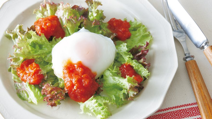 トマトドレッシングのレタスサラダ