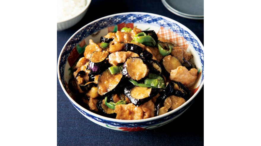 なすとピーマンの鍋しぎ