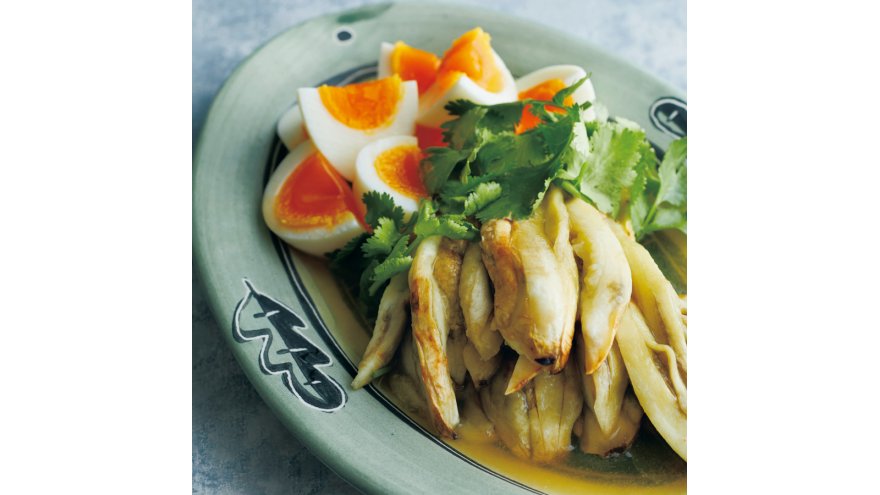 焼きなすとゆで卵のサラダ