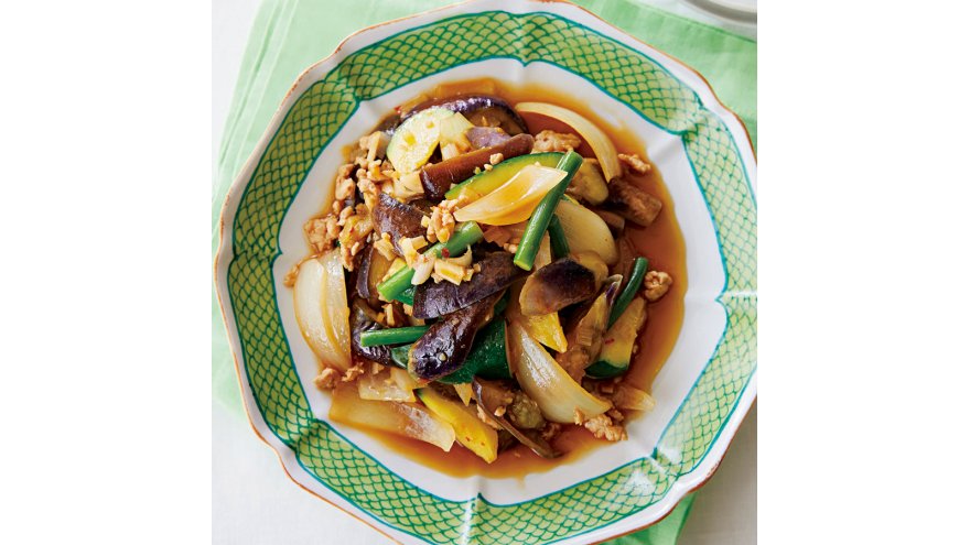 鶏ひきのマーボーなす