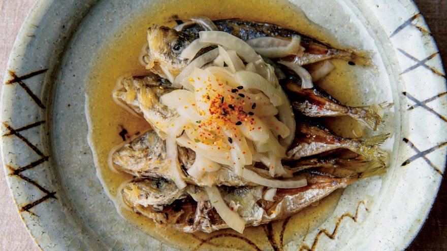 小あじの南蛮漬け