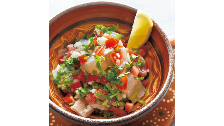 白身魚のトマトサルサあえ